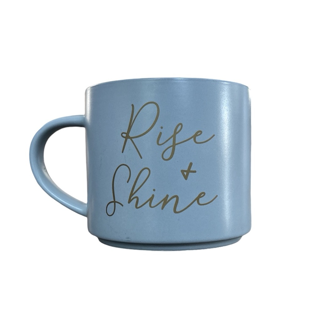Threshold BabyBlue Stoneware “Rise & Shine” Mug